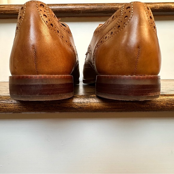 Rockport Style Purpose Brogue Wing Tip Oxford Dress Shoes 11 Brown - Picture 4 of 11